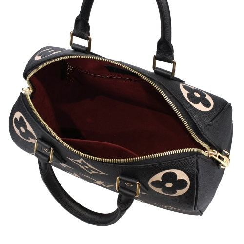 Louis Vuitton Monogram Empreinte Speedy Bandouliere 25 Bicolor