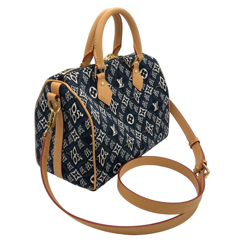Louis Vuitton Speedy Bandouliere 25 Navy  Boston Bag