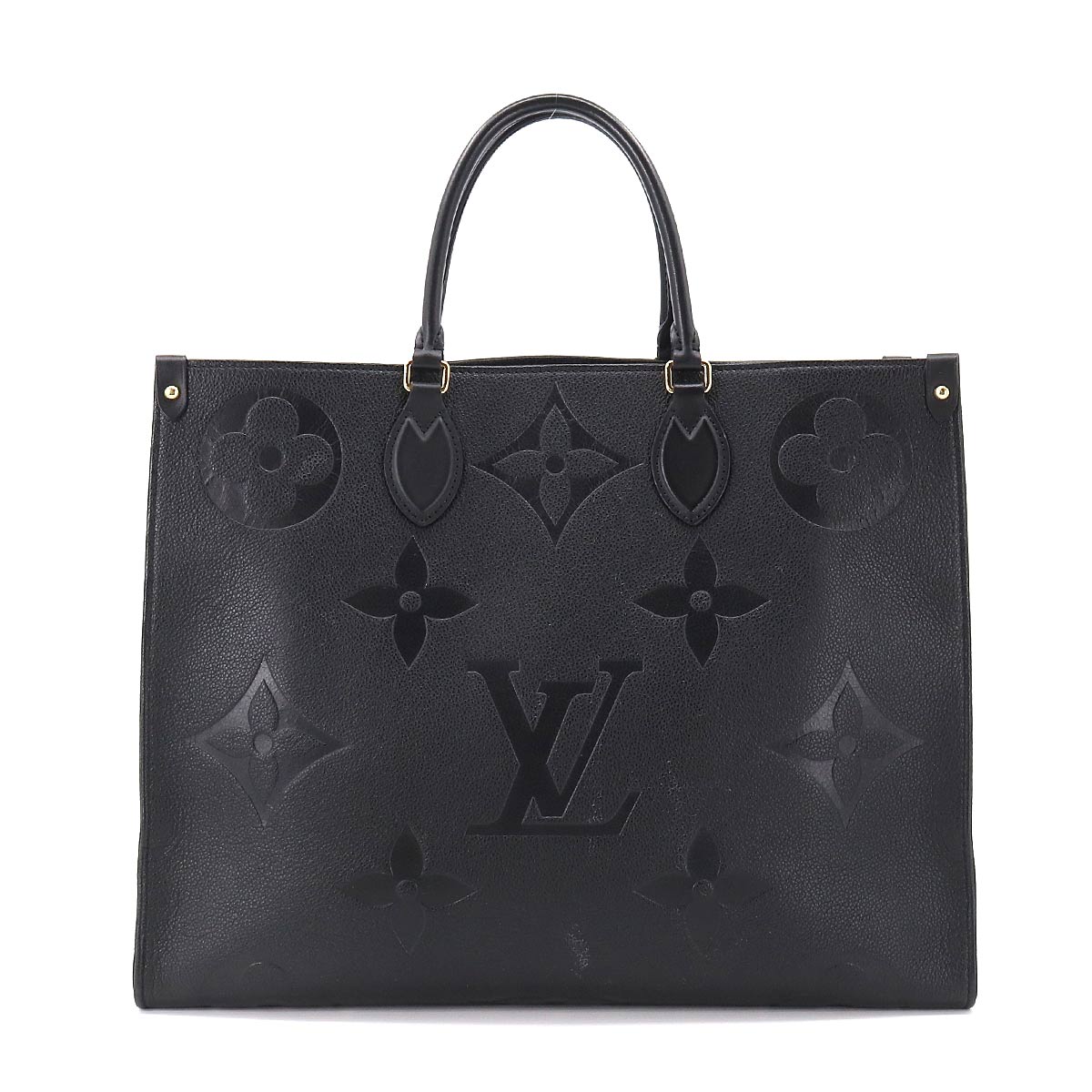 Louis Vuitton Monogram Implant Onthego GM 2 Way Tote Shoulder Bag Noir