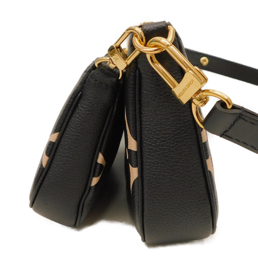 Louis Vuitton Multi Pochette Accessoire Monogram Emplant Black