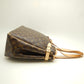 Louis Vuitton  Monogram Batignolles Vertical Brown Shoulder Bag