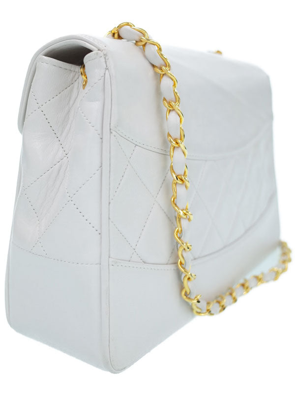 Chanel Matelasse Chain Shoulder Bag White