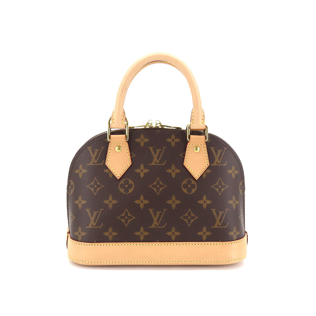 Louis Vuitton Monogram Alma BB 2 Way Hand Shoulder Bag Brown