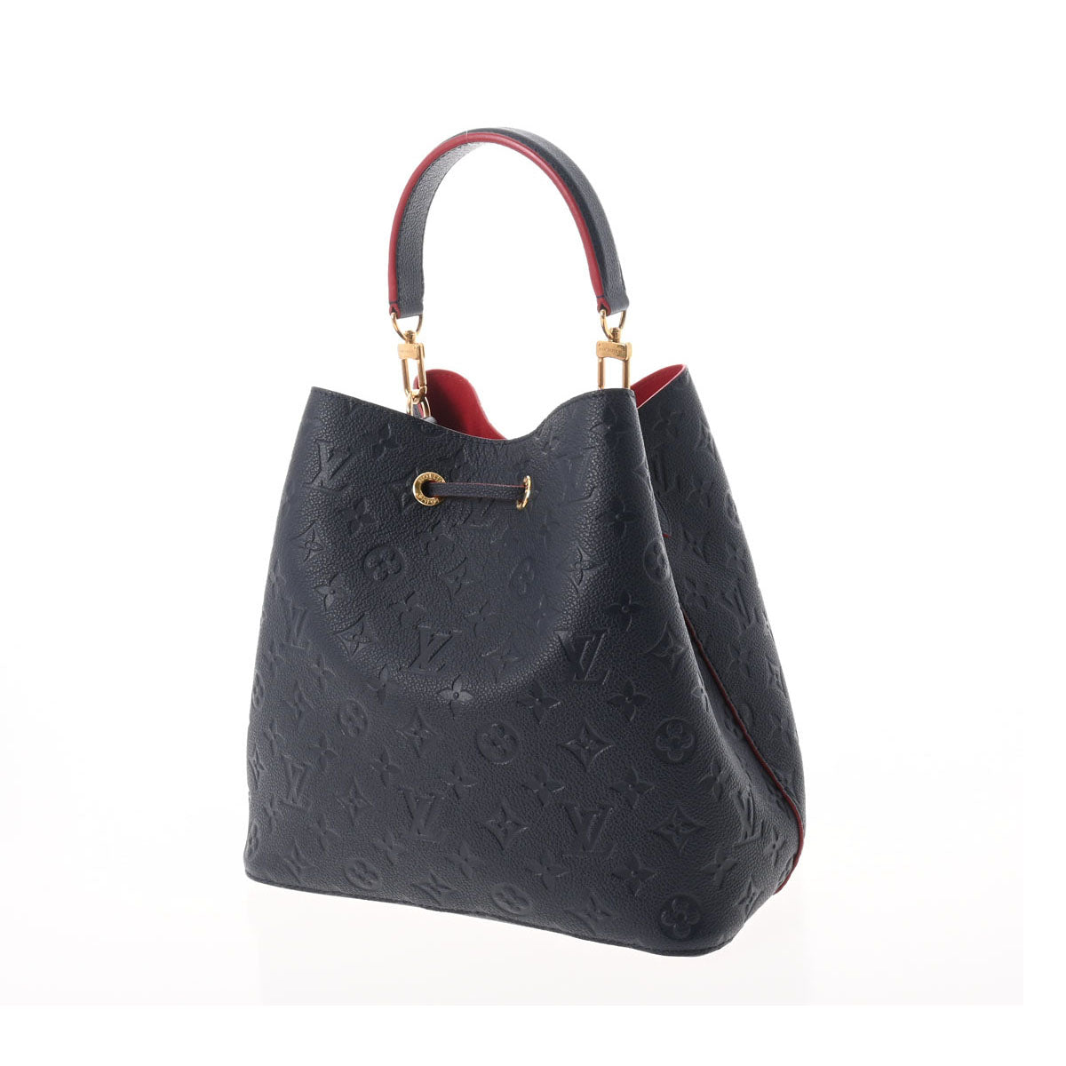 Louis Vuitton Monogram Emplant Neonoe Marine Rouge Implant 2way Bag