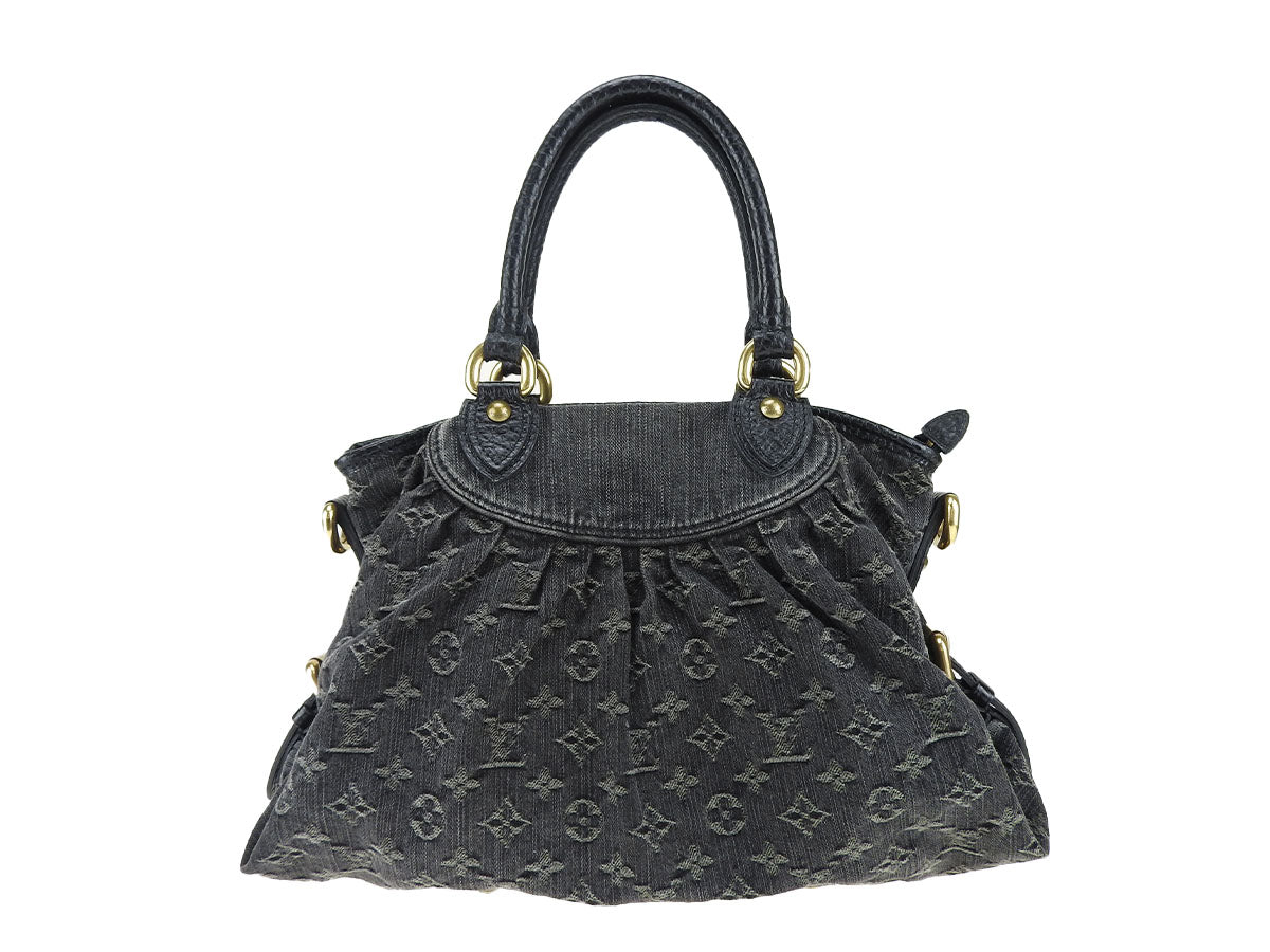 Louis Vuitton NeoCabby MM Noir Monogram Denim