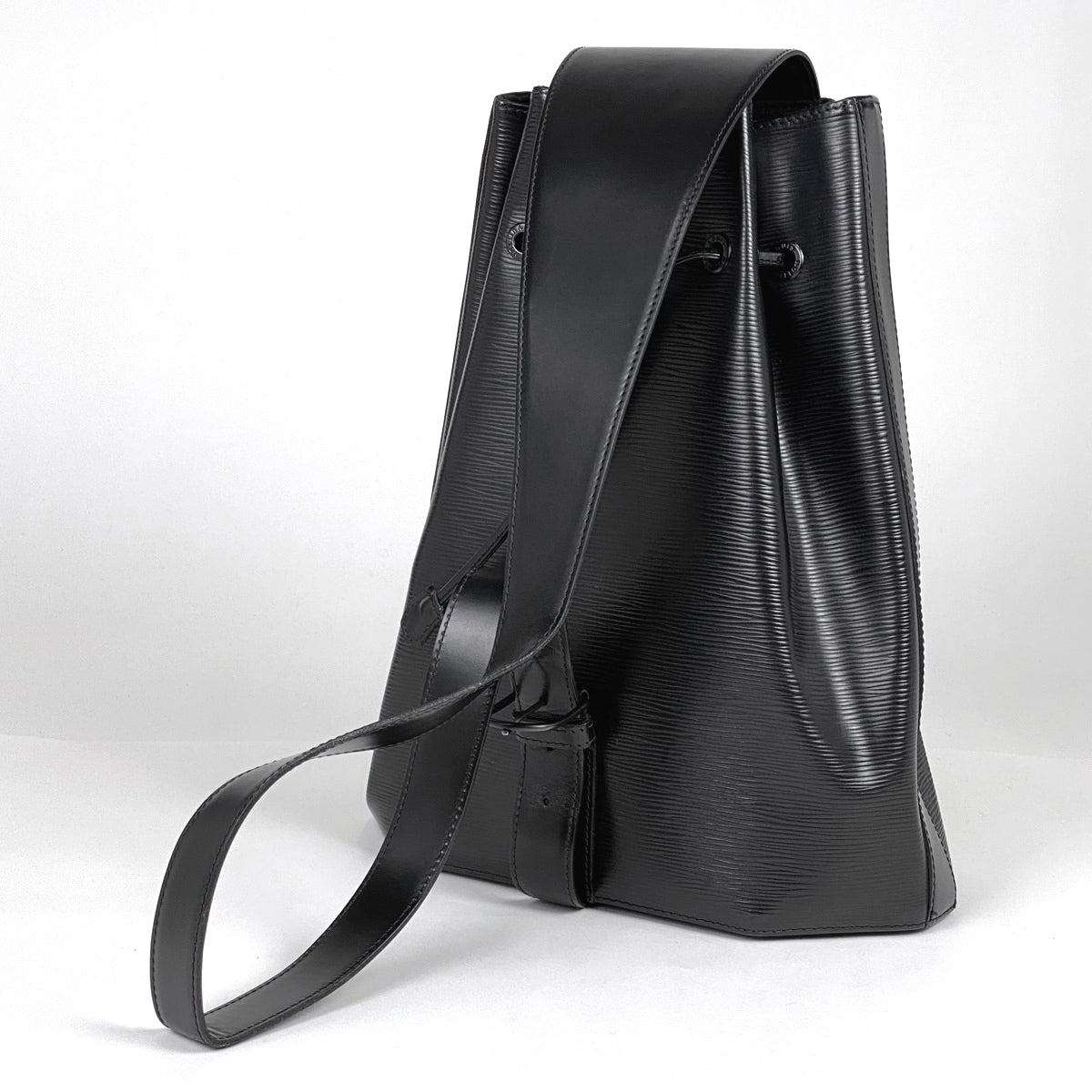 Louis Vuitton Sack Ad Epi Noir Drawstring Shoulder Bag