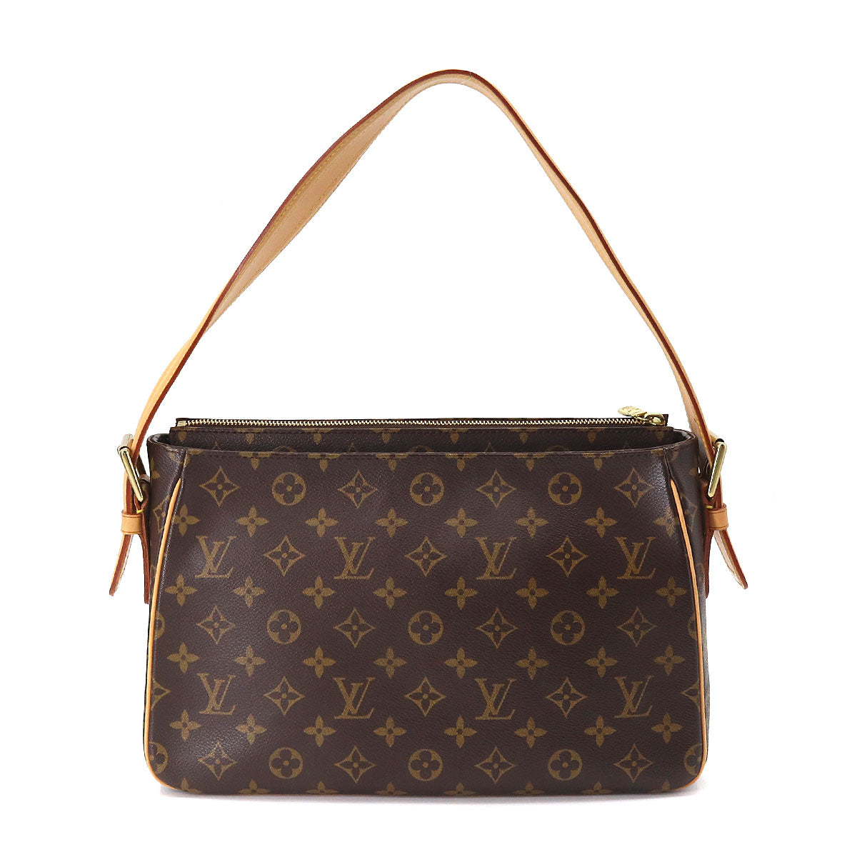 Louis Vuitton Monogram Viva Cite GM Shoulder Bag Brown