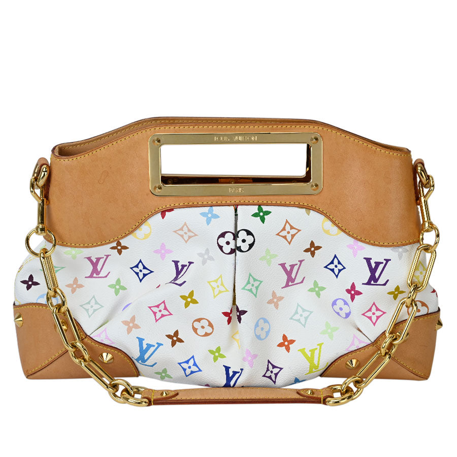 Louis Vuitton Judy MM Monogram Multicolor Bron 2way Handbag