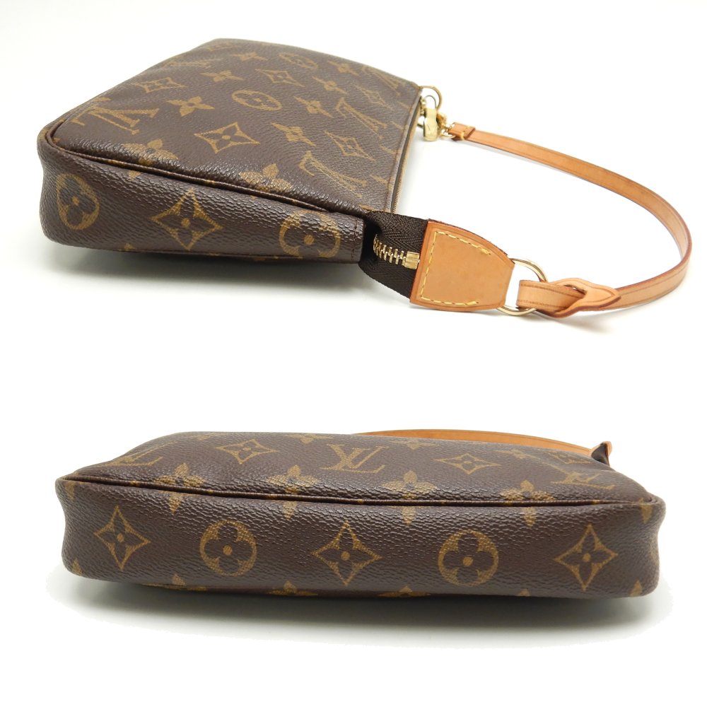 Louis Vuitton Monogram Pochette Accessoire Brown Accessory Pouch