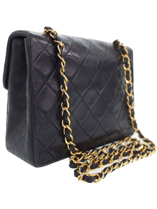 Chanel Matelasse Chain Shoulder Bag Black