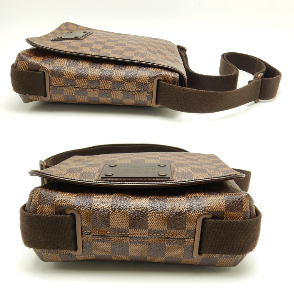 Louis Vuitton Damier Brooklyn PM Ebene Diagonal Shoulder Brown