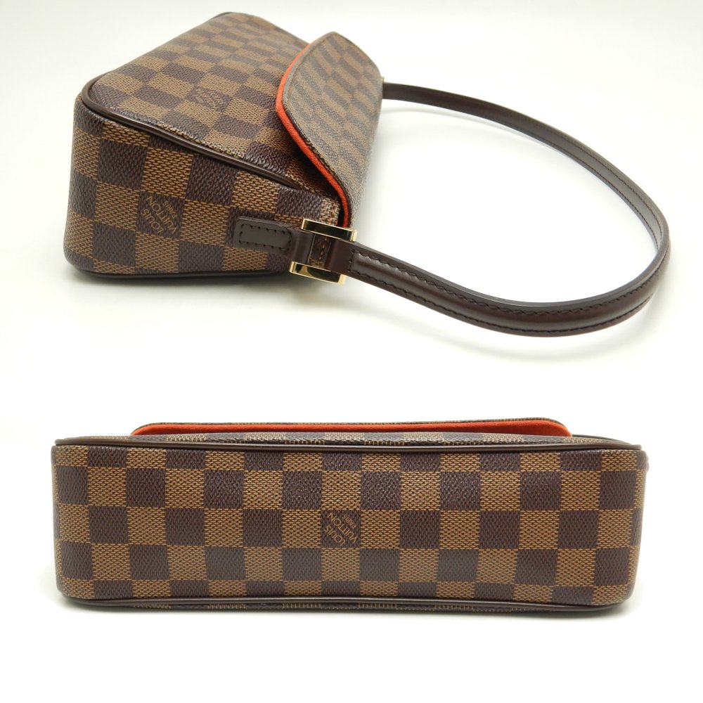 Louis Vuitton Damier Recoleta Ebene Handbag Brown