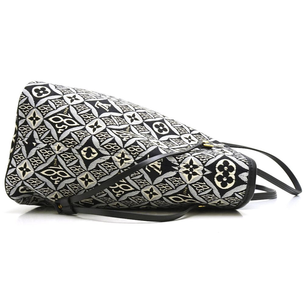 Louis Vuitton Neverfull MM Gray Monogram Jacquard Tote Bag