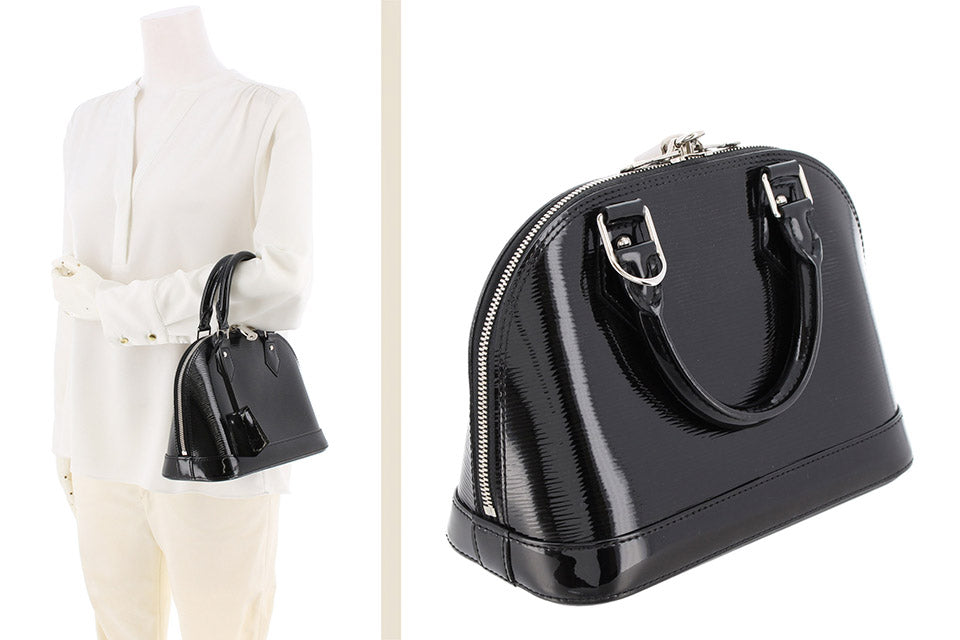 Louis Vuitton Electric Epi Alma BB Enamel Black Silver