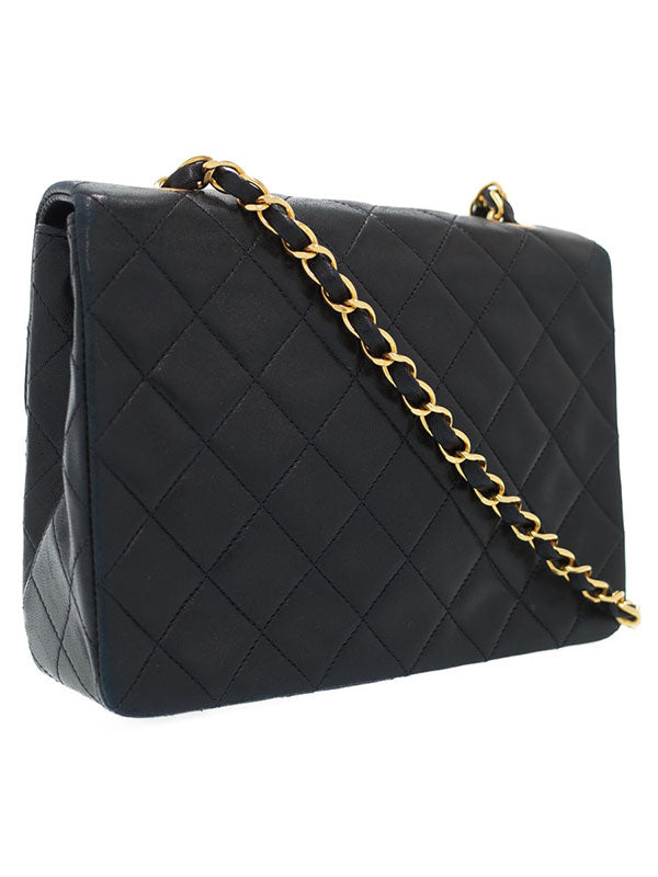 Chanel Matelasse Chain Shoulder Bag Black