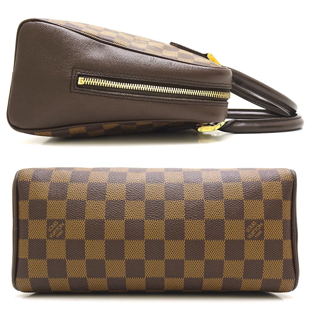 Louis Vuitton Damier Brera Ebene Handbag Brown