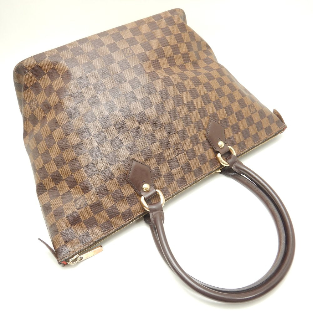 Louis Vuitton Damier Saleya MM Ebene Shoulder Tote Brown