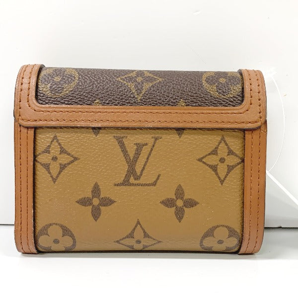 Louis Vuitton Brown Coin Case Portefeuille Dauphine Monogram Compact