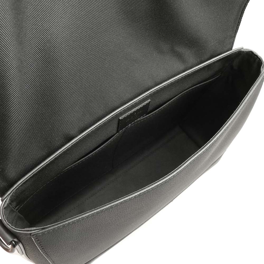 Louis Vuitton Aerogram Takeoff Messenger Shoulder Bag Diagonal Black