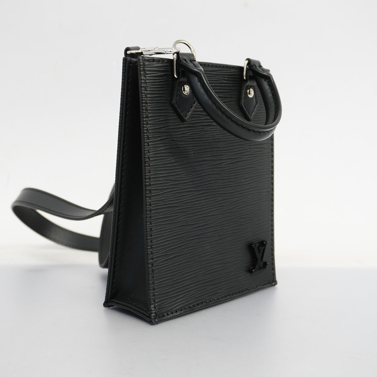 Louis Vuitton Shoulder Bag Epi Petite Sac Plat Noir Black