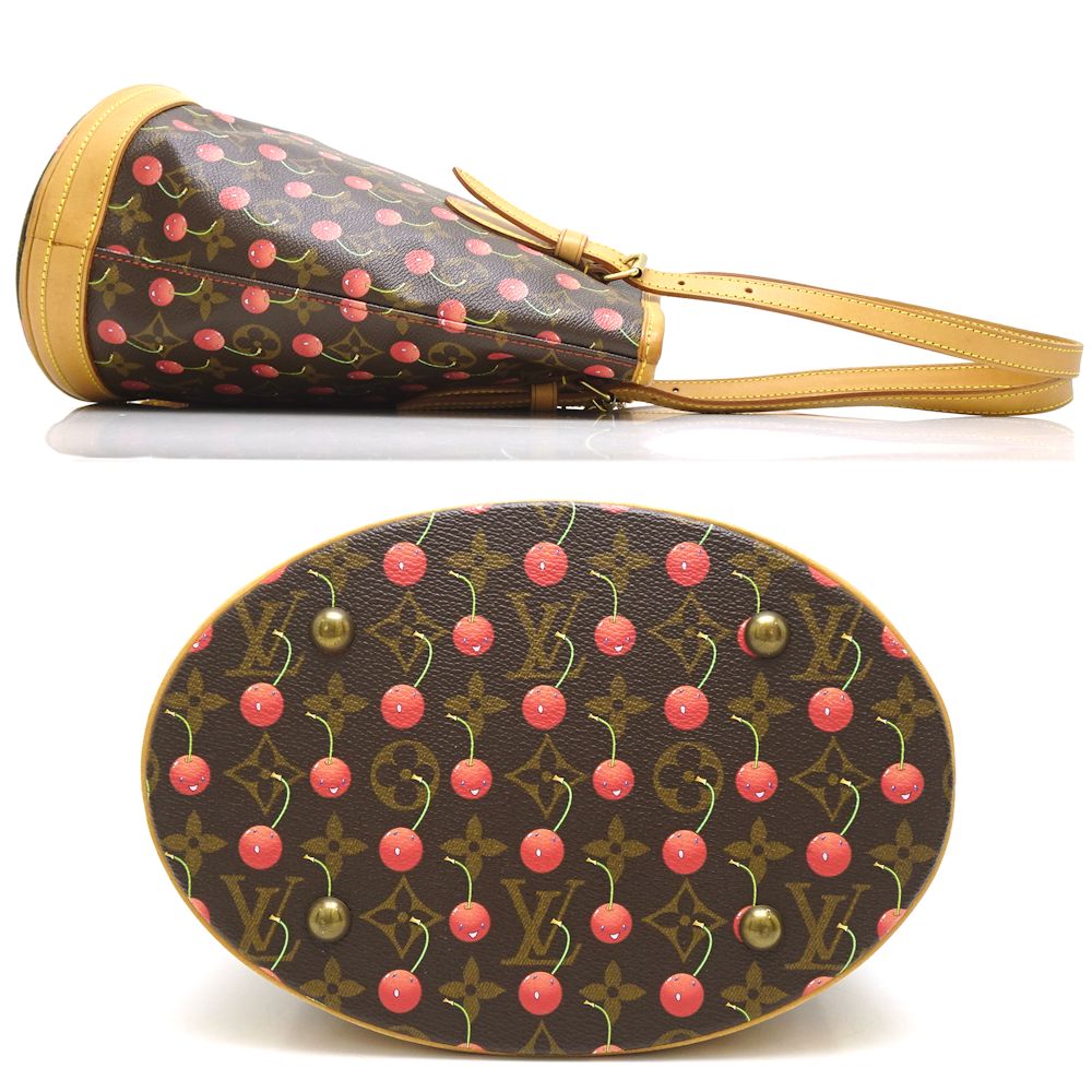 Louis Vuitton Monogram Cherry Bucket PM Brown Takashi Murakami