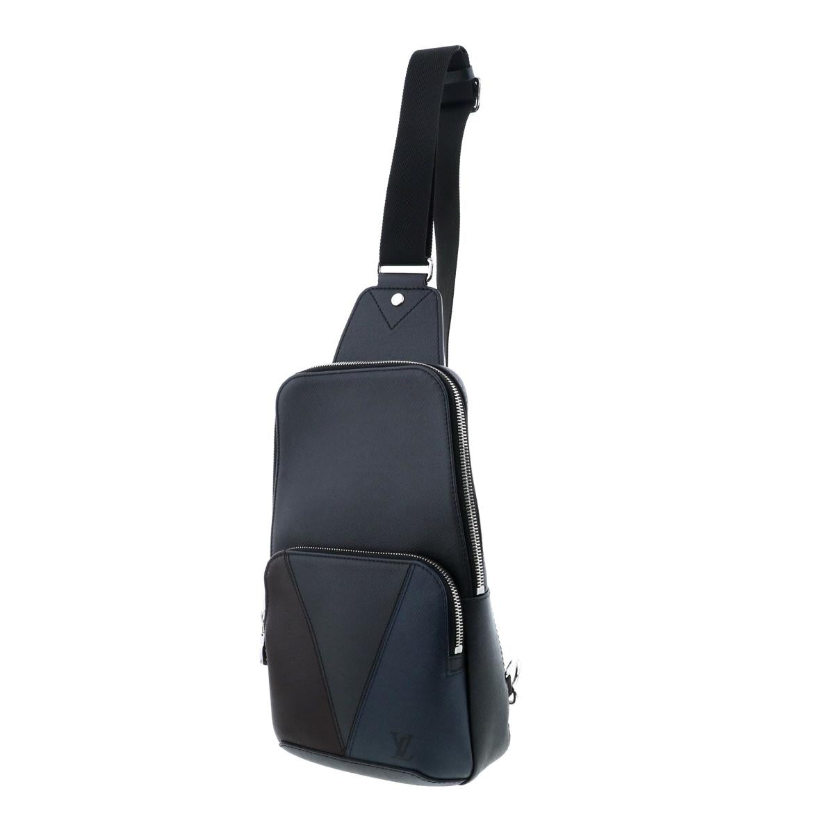 Louis Vuitton Avenue Sling Bag Waist Bag Body Bag Black