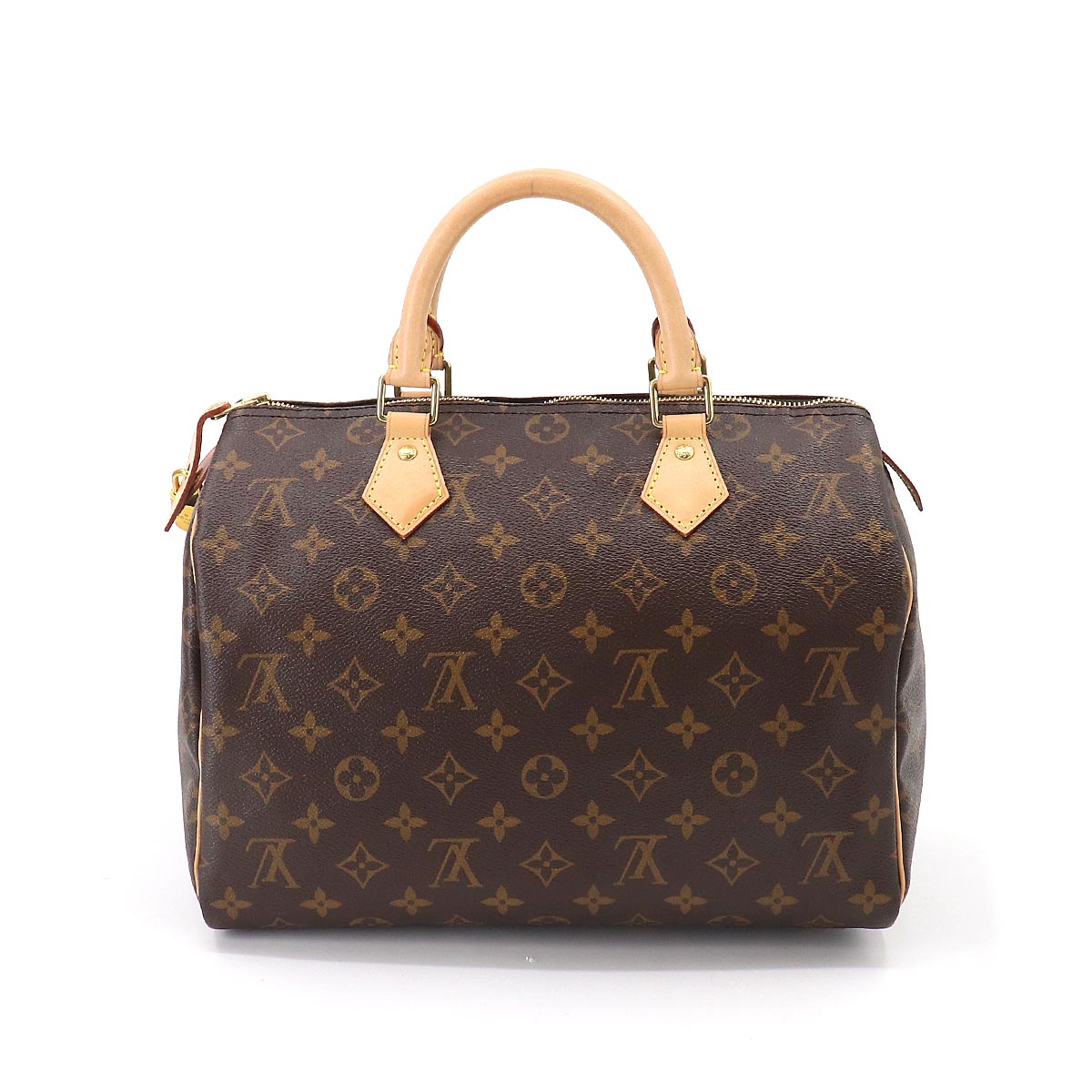 Louis Vuitton Monogram Speedy 30 Hand Bag Brown