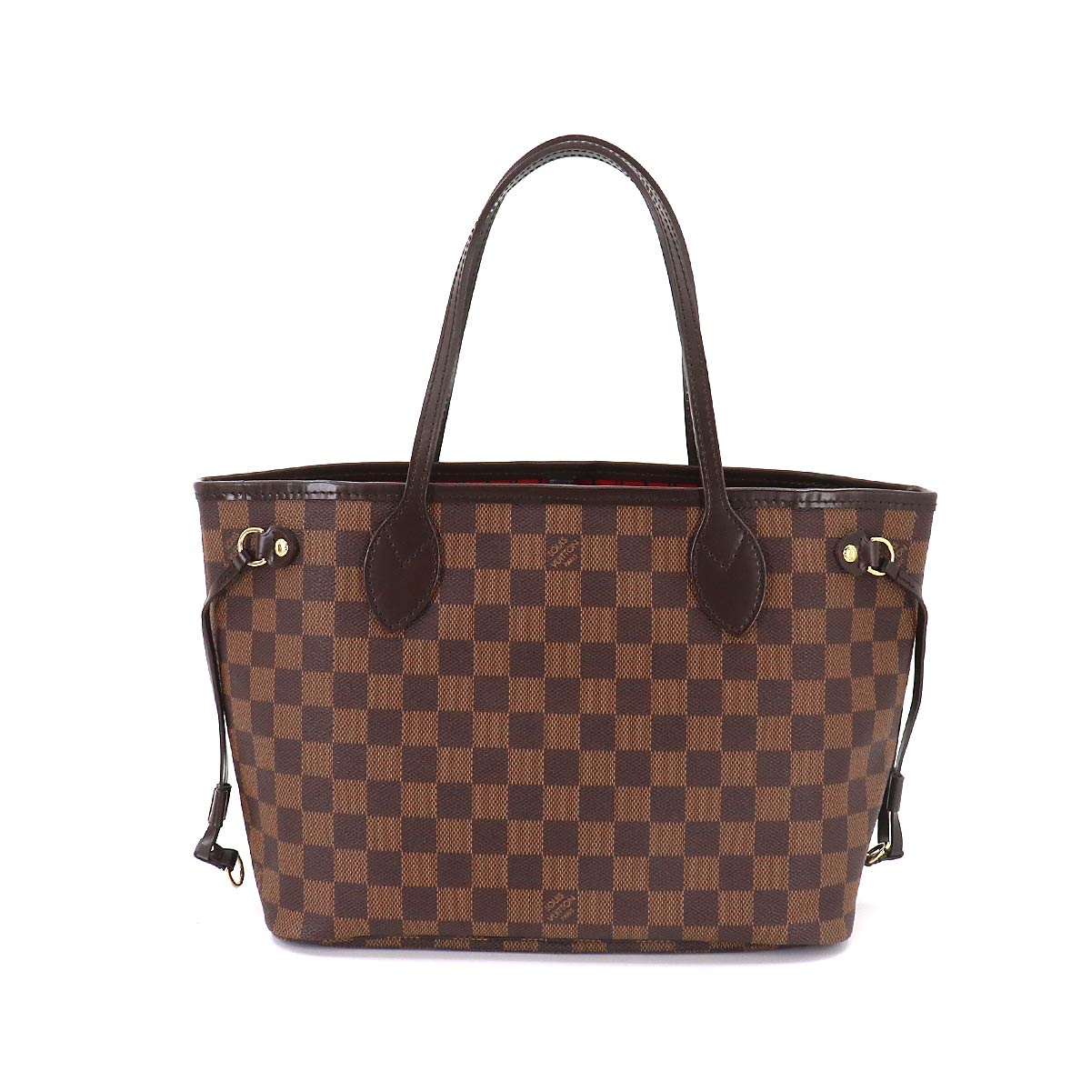 Louis Vuitton Damier Neverfull PM Tote Bag Ebene Brown