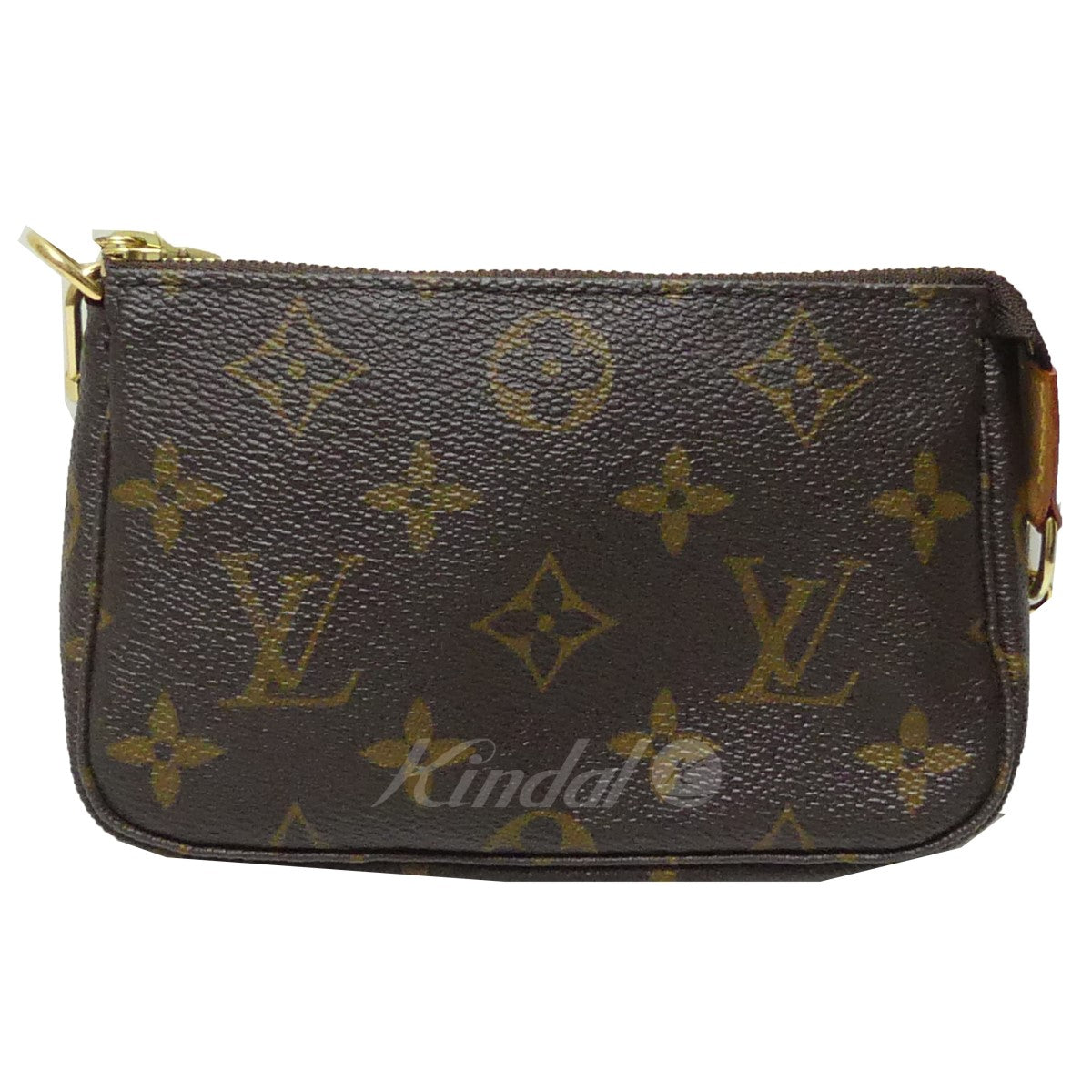 Louis Vuitton Mini Pochette Accessoire Monogram Chain Hand Bag Brown