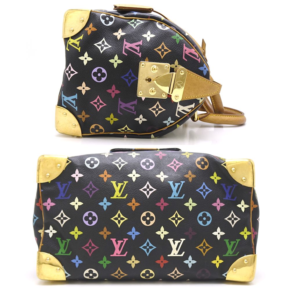 Louis Vuitton Multicolor Speedy 30 Noir Boston Bag Black