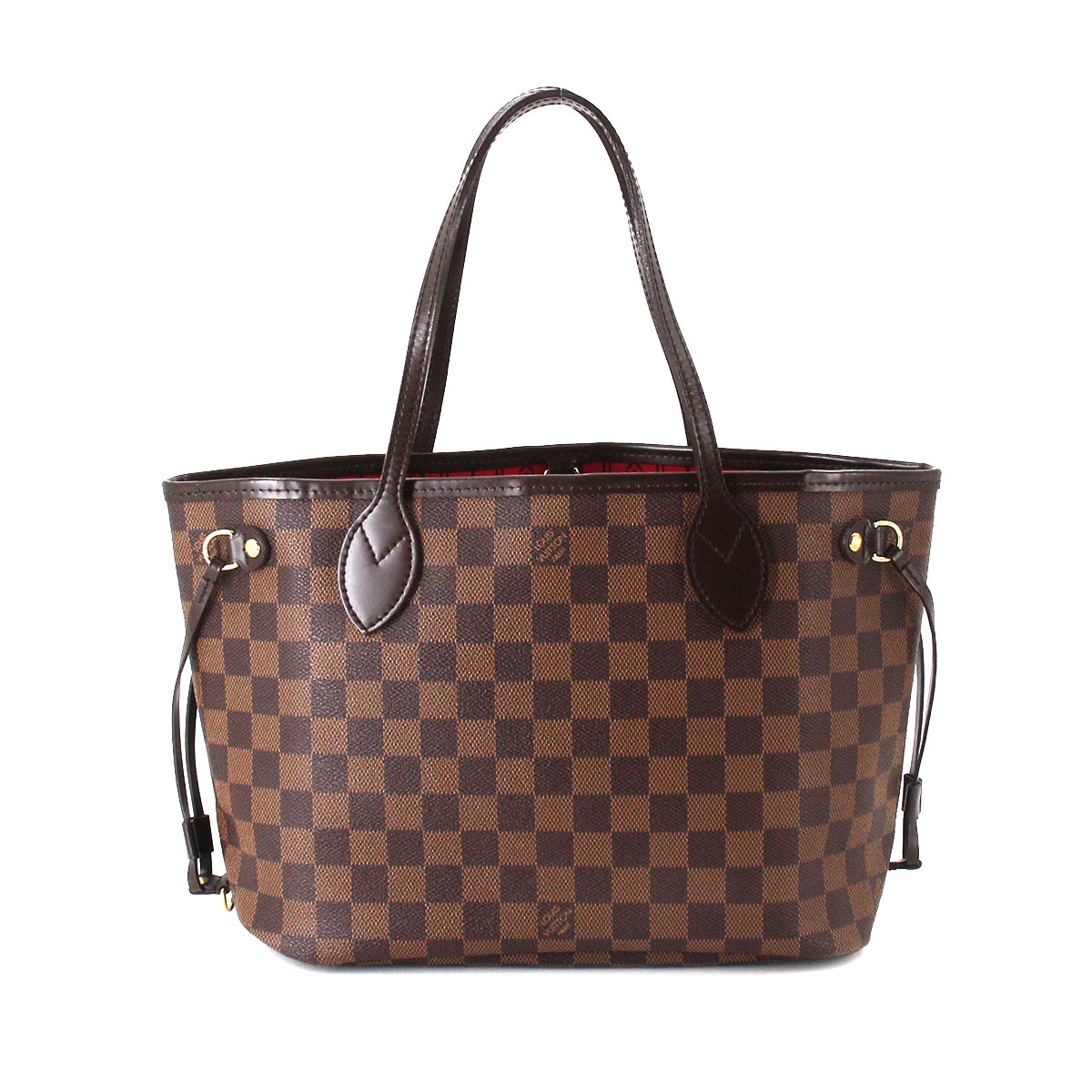 Louis Vuitton Damier Neverfull PM Tote Bag Ebene Brown