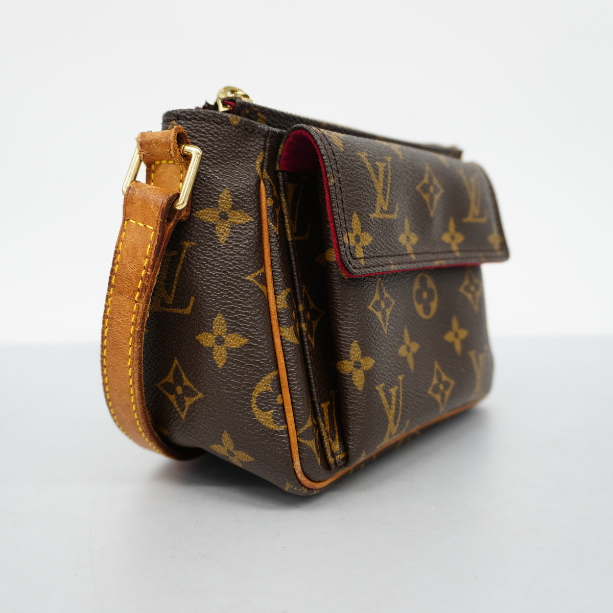 Louis Vuitton Monogram Viva Cite PM Shoulder Bag Brown