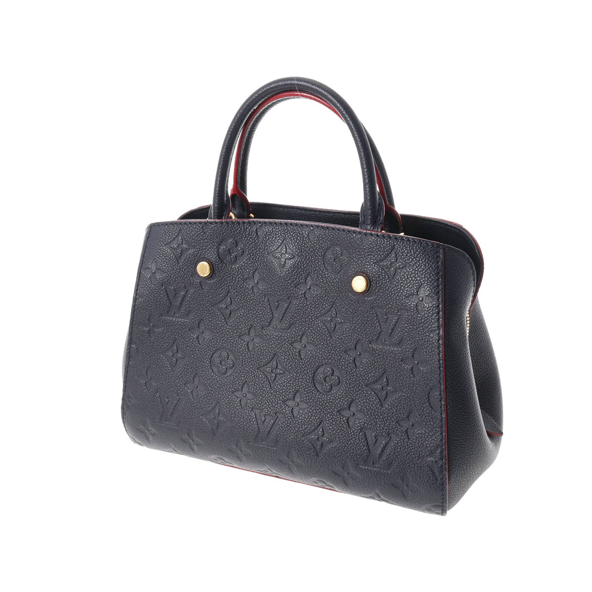 Louis Vuitton Monogram Empreinte Montaigne BB Marine Rouge