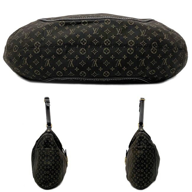 Louis Vuitton Shoulder Bag Romance Dark Brown Black Gold Monogram