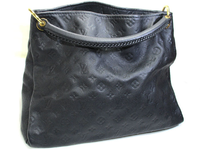Louis Vuitton Artsy MM Hobo Implant Infini Black