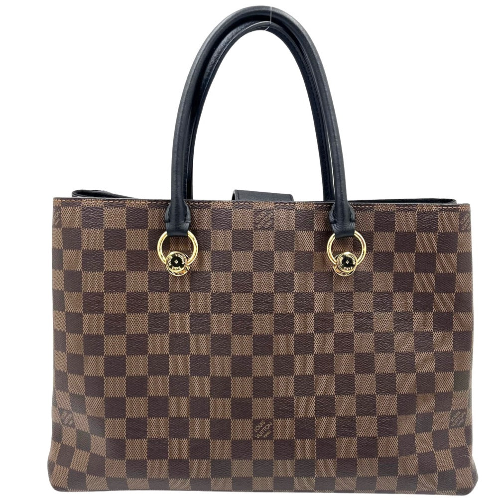 Louis Vuitton Damier Ebene Riverside Shoulder Bag Brown