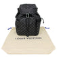 Louis Vuitton Monogram Eclipse Discovery Rucksack Daypack Backpack Black