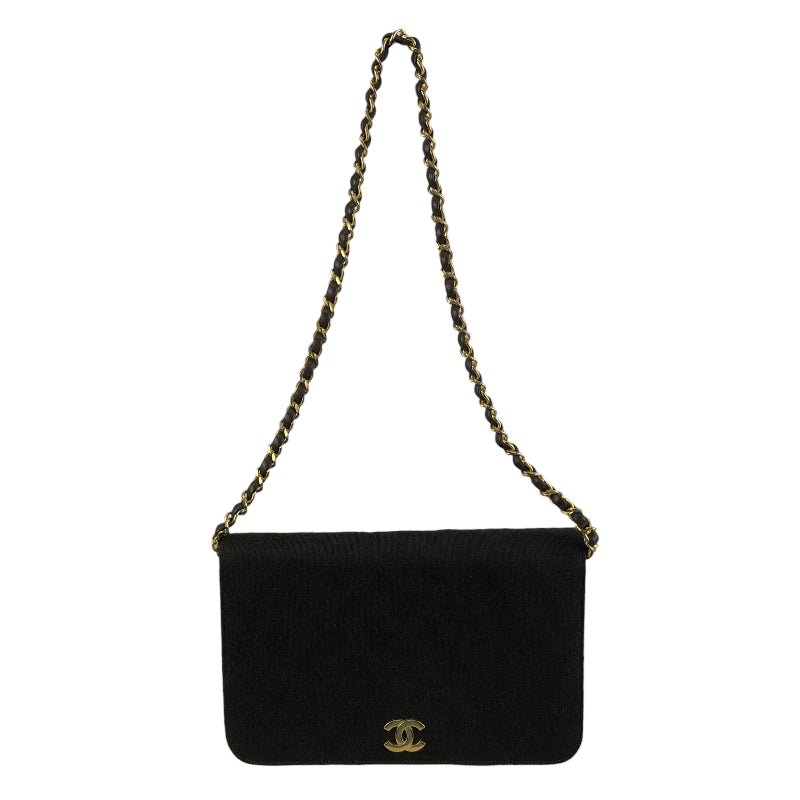 Chanel Matelasse Push Lock Chain Shoulder Brown