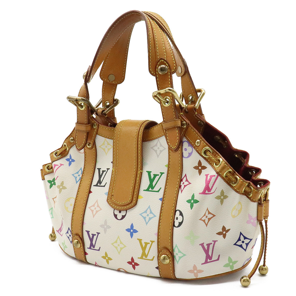 Louis Vuitton White Multicolor Theda PM Handbag
