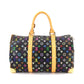 Louis Vuitton Monogram Multicolor Keepall 45 Boston Bag Noir