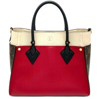 Louis Vuitton Monogram On My Side Shoulder Bag Red