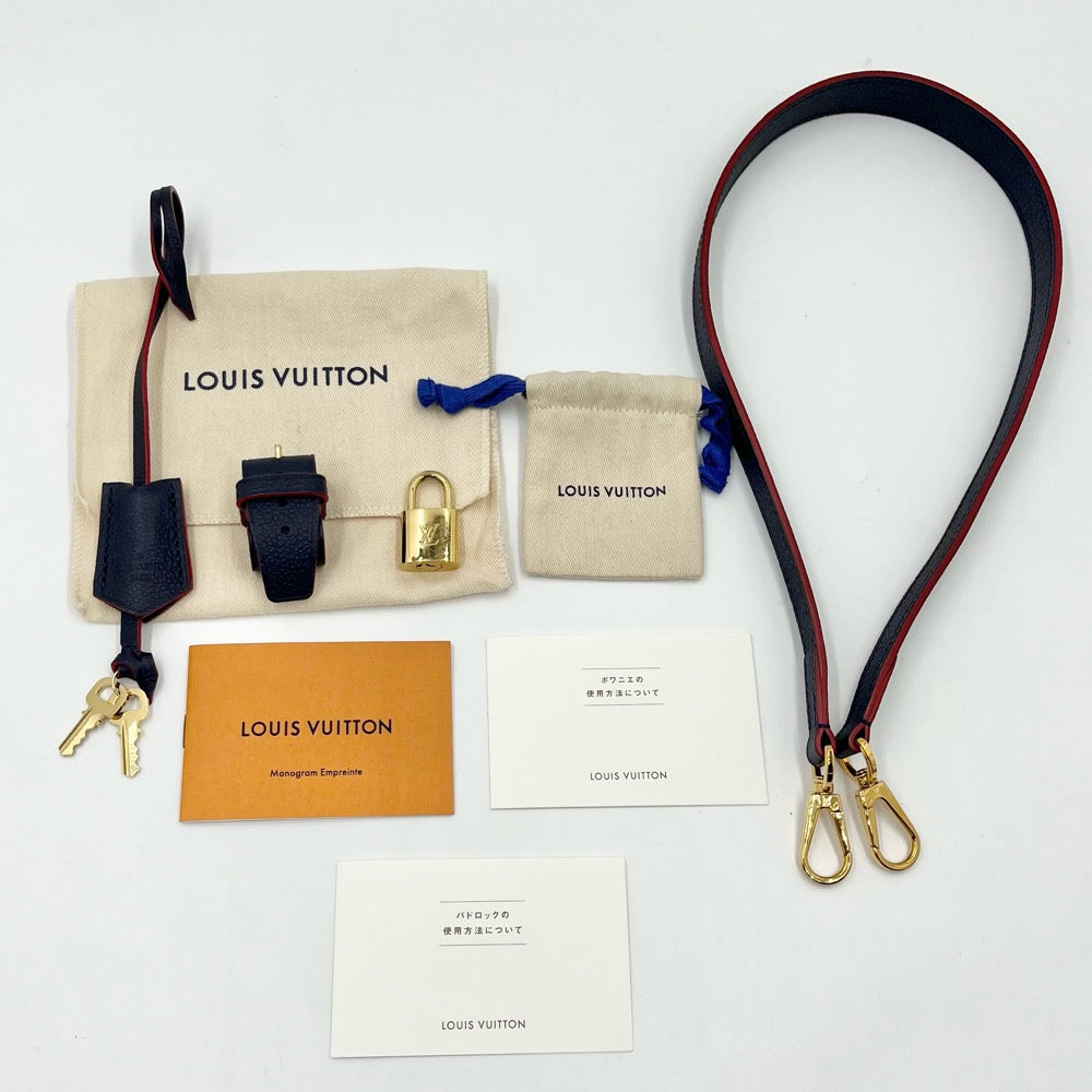 Louis Vuitton Emplant Montaigne MM Shoulder Bag Marine Rouge Navy