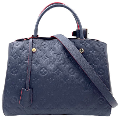Louis Vuitton Emplant Montaigne MM Shoulder Bag Marine Rouge Navy