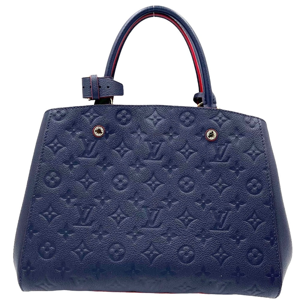 Louis Vuitton Emplant Montaigne MM Shoulder Bag Marine Rouge Navy