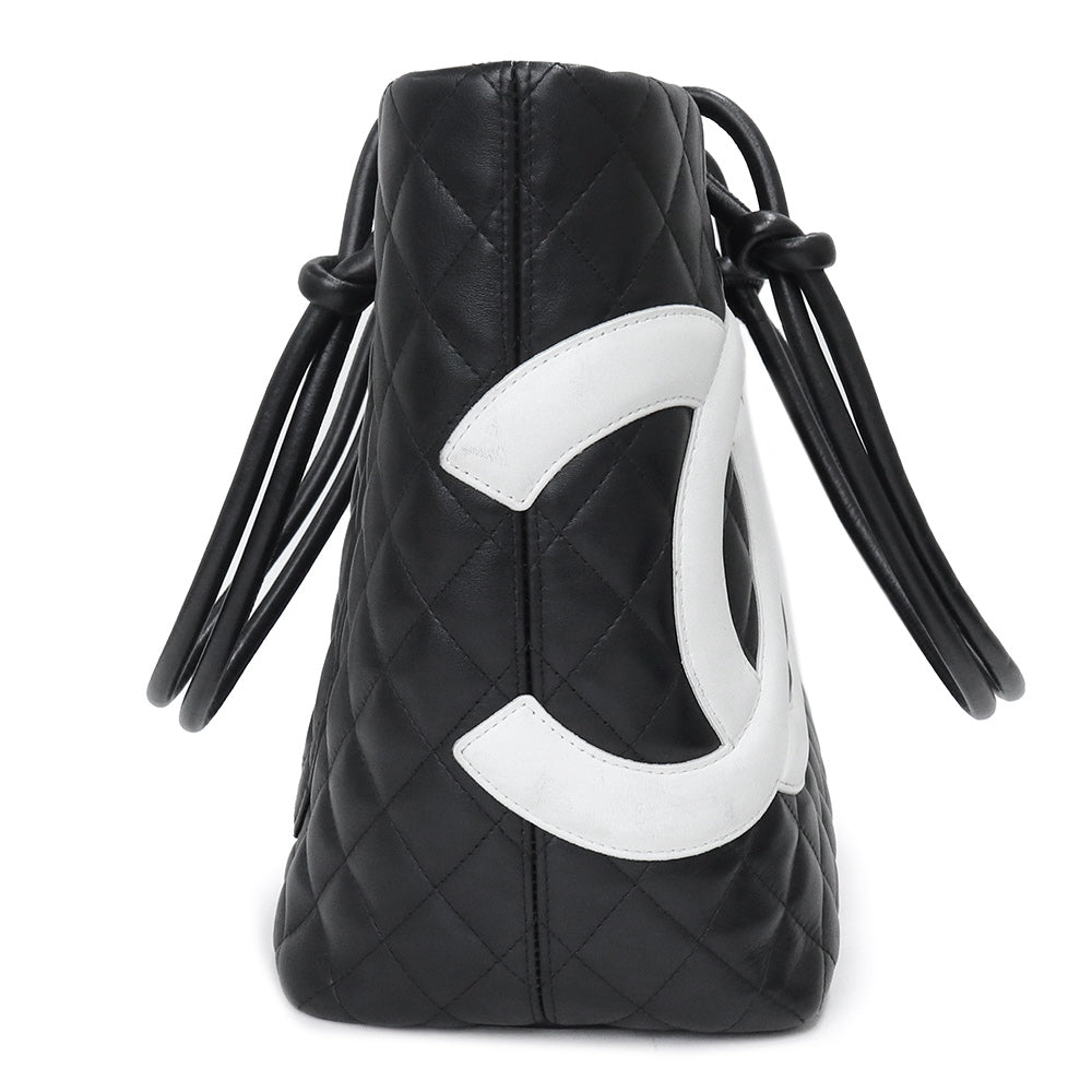 Chanel Cambon Line Large Tote Bag Calfskin Leather