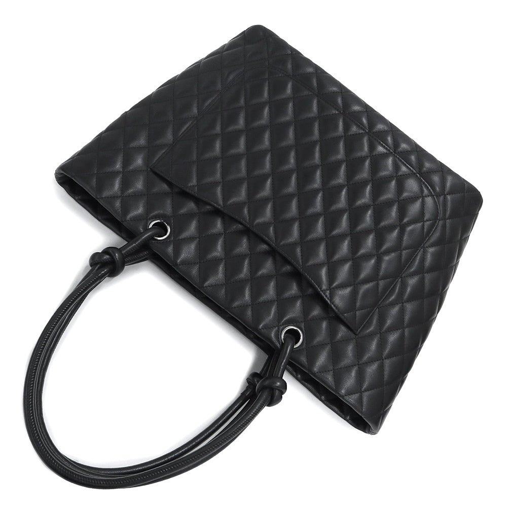 Chanel Cambon Line Large Tote Bag Calfskin Leather