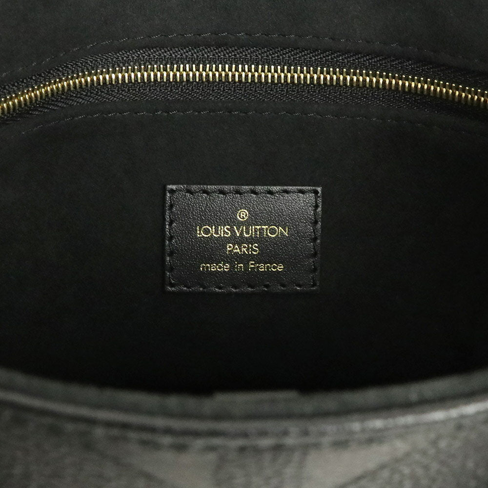 Louis Vuitton OntheGo MM Monogram Implant Leather Noir Black