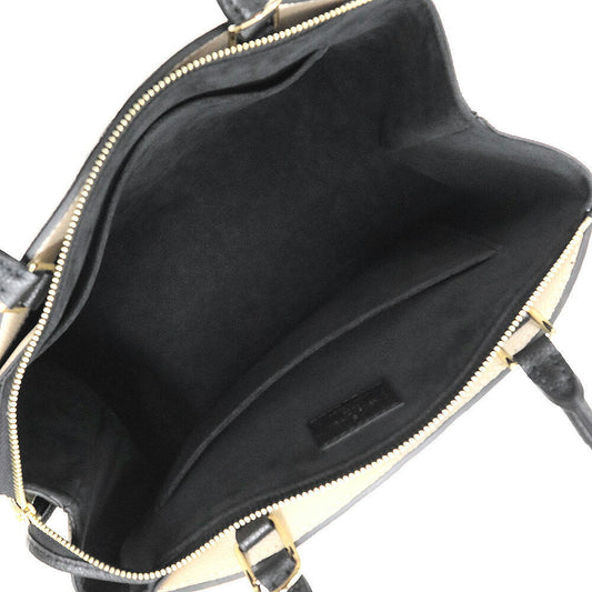 Louis Vuitton Grand Palais Monogram Implant Leather Handbag Black