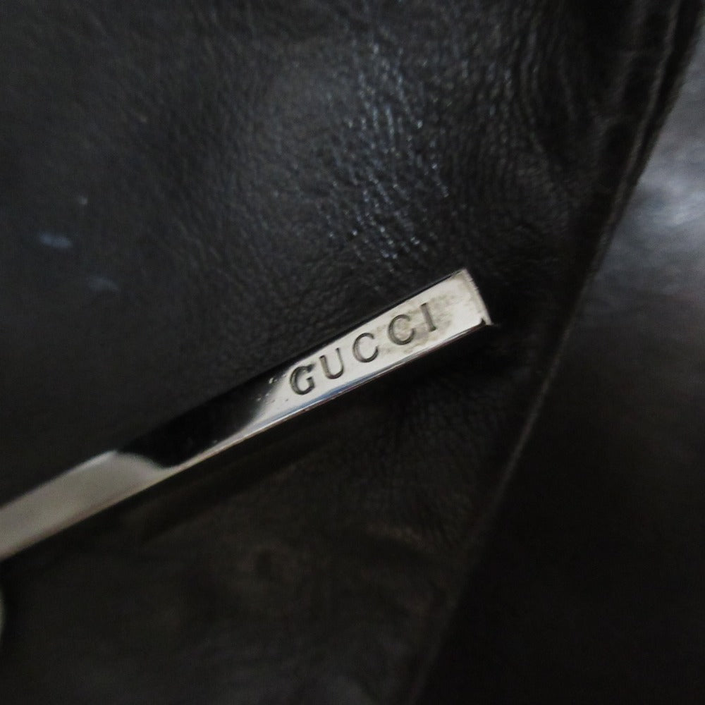 Gucci Tom Ford Logo Pin Leather Tailored Jacket