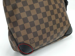 Louis Vuitton  Odeon NM PM Damier Leather Shoulder Bag Ebene Brown